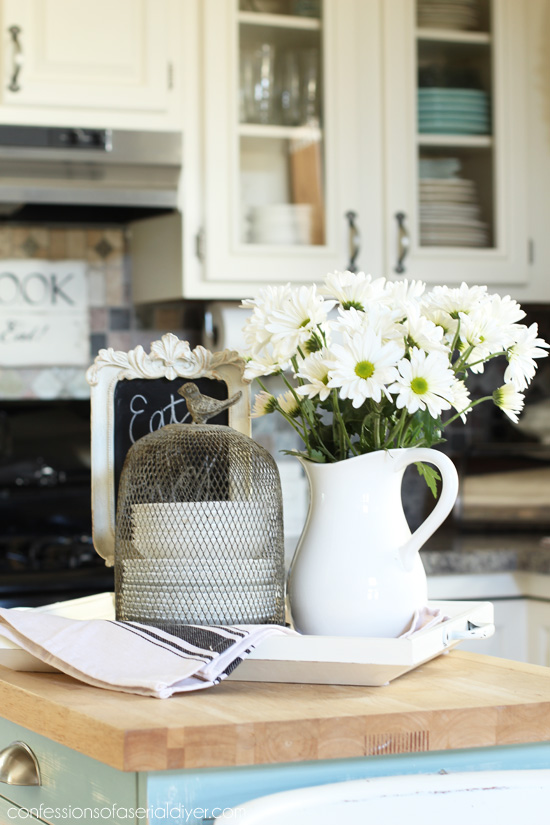 Adding Farmhouse Charm to the Kitchen from Confessions of a Serial Do-it-Yourselfer