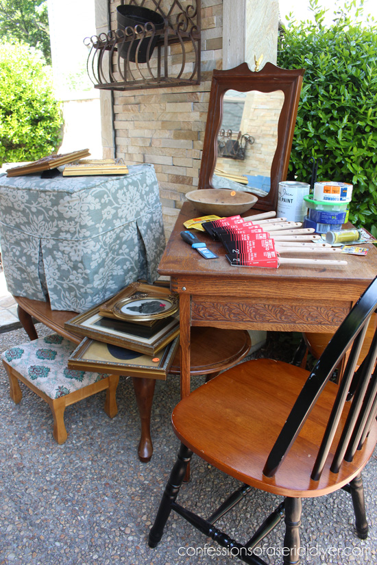 Sewing-Table-Yard-Sale-Haul