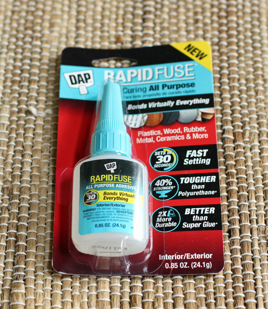 DAP® Rapid Fuse All Purpose Adhesive is perfect for craft projects like making these candlesticks.