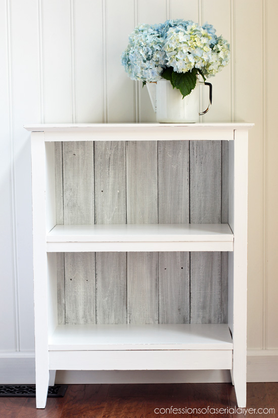 Reclaimed Wood Bookcase from Confessions of a Serial Do-it-Yourselfer