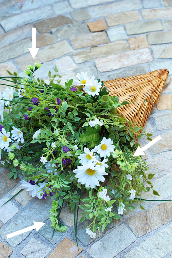 How to create a Summer wildflower basket, a gret alternative to a wreath. Confessions of a Serial do-it-Yourselfer