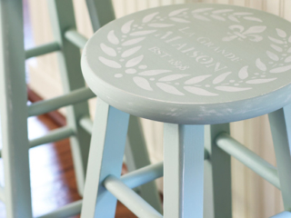 Barstools painted in Inglenook by Fusion