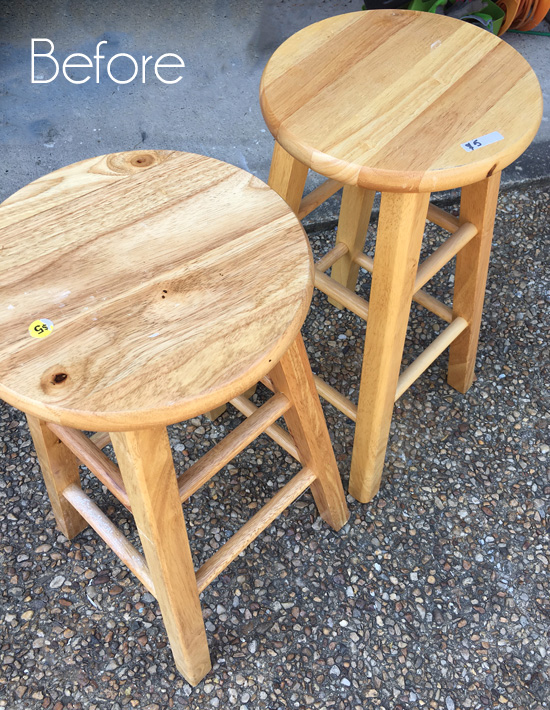 Painted Bar Stools Confessions Of A, Upcycle Wooden Bar Stools