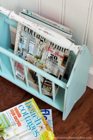 Magazine Rack Makeover | Confessions of a Serial Do-it-Yourselfer