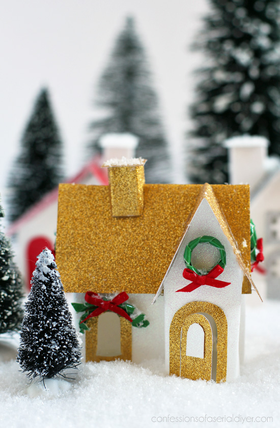 DIY Christmas Village using Duct Tape