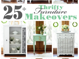 25+Thrift store, yard sale, estate sale furniture makeovers
