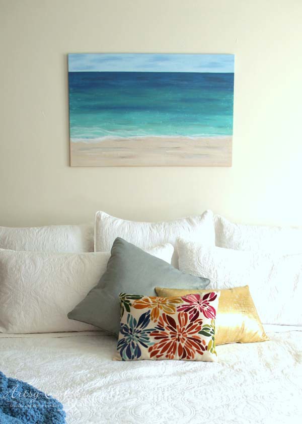 DIY Beach Painting from Artsy Chicks Rule