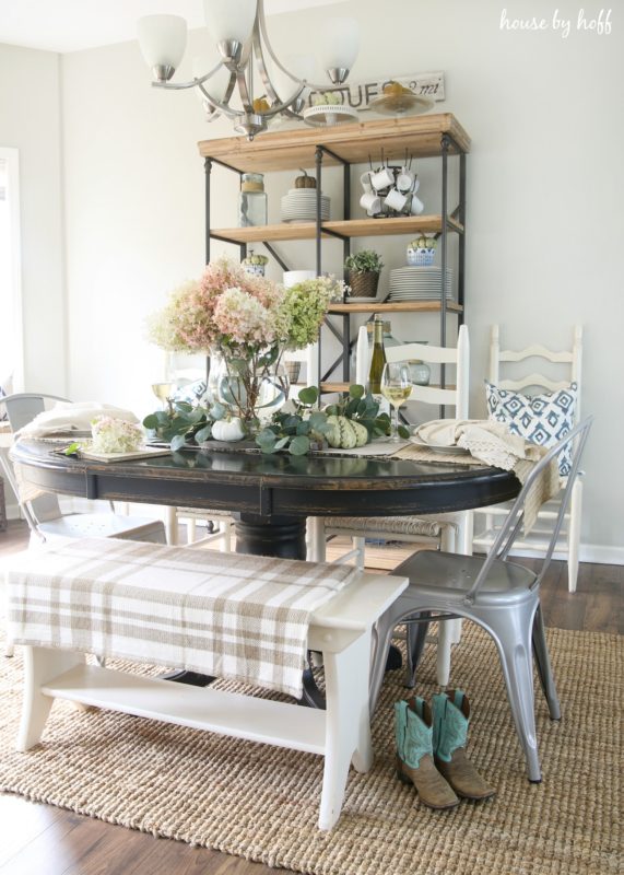 Fall Dining Room and Tablescape from House by Hoff