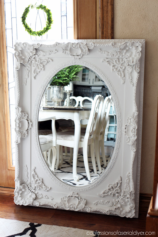 Giant Ornate Mirror Update My, How To Paint A Metal Mirror