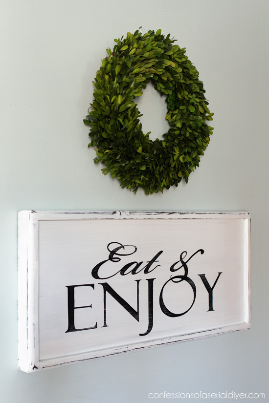 Turn a tray into a sign!