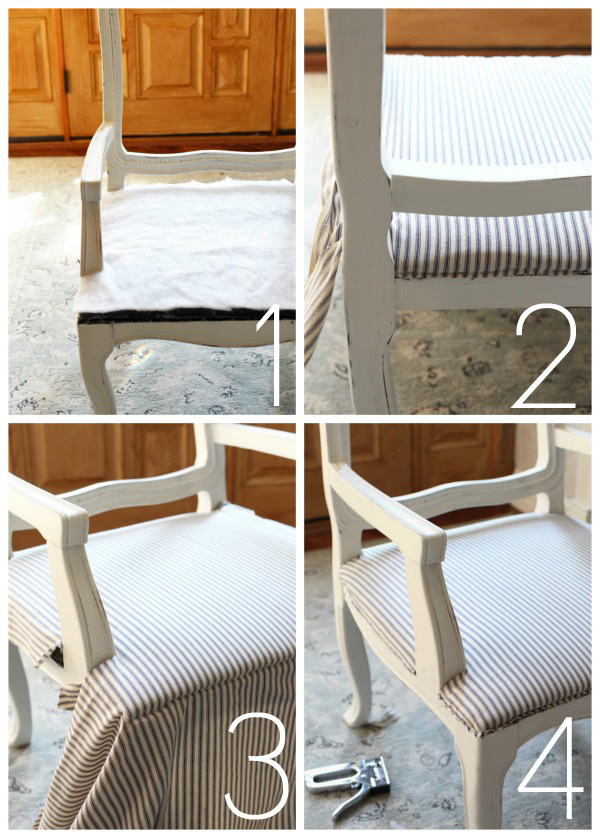 How to upholster a french provincial chair from confessionsofaserialdiyer.com