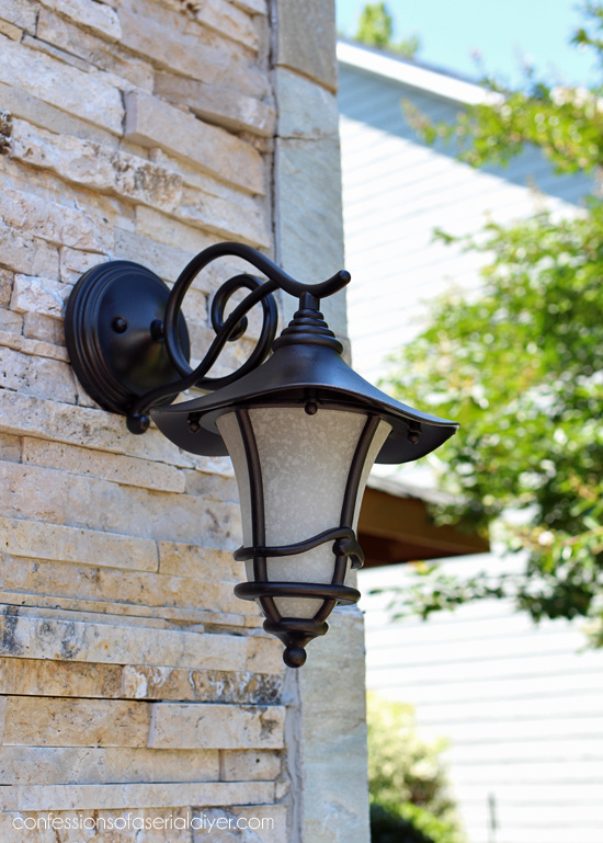 How To Update Outdoor Light Fixtures, How To Spray Paint Light Fixtures Without Taking It Down