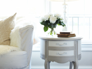 Oval French Provincial Side Tables