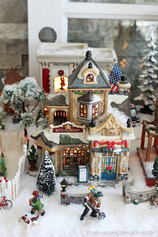 Christmas Village from confessionsofaserialdiyer.com