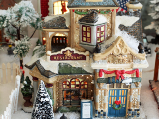 Christmas Village from confessionsofaserialdiyer.com