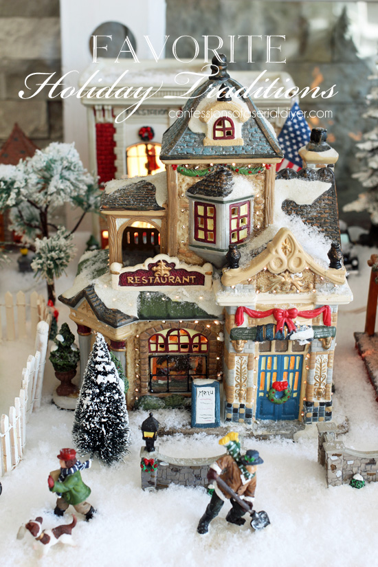 Christmas Village from confessionsofaserialdiyer.com