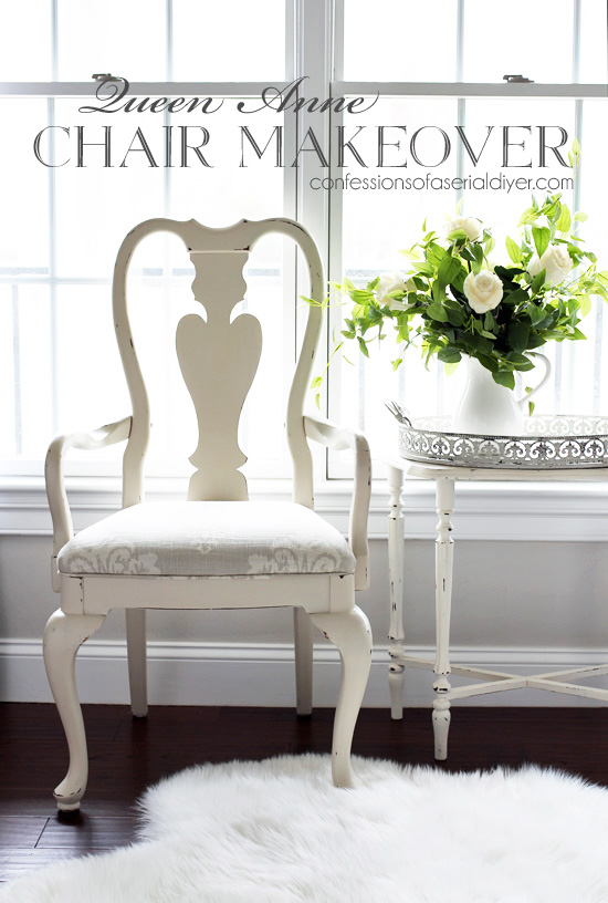Queen Anne Chair Makeover
