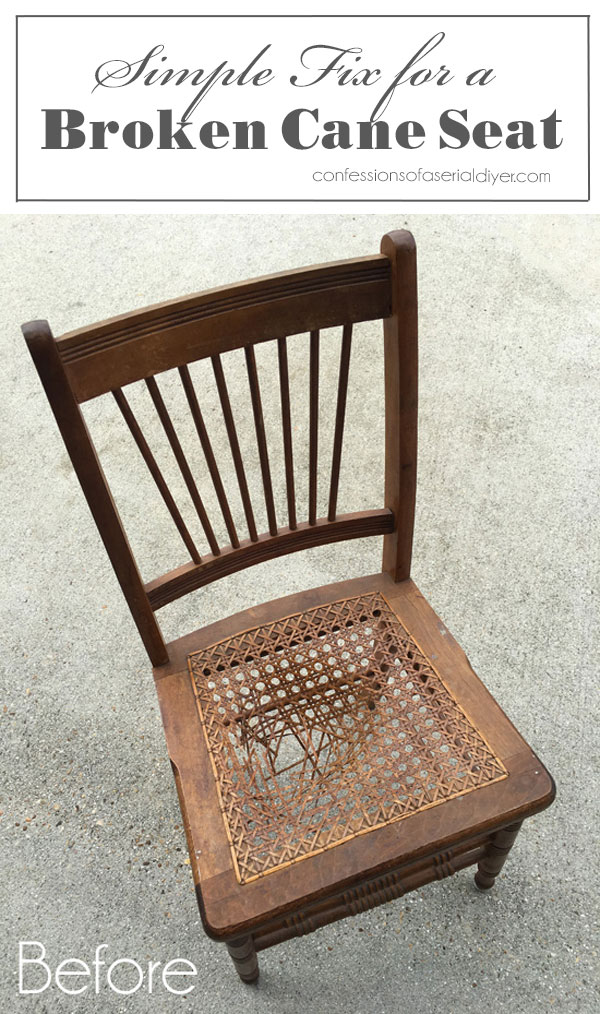 Simple Fix For A Broken Cane Seat, How To Replace A Cane Back Chair