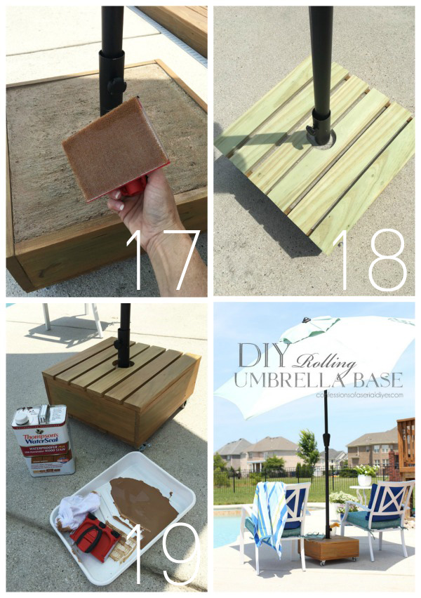 Outdoor Umbrella Stand On Wheels That You Can Make Confessions Of A Serial Do It Yourselfer - How To Make Your Own Patio Umbrella Base