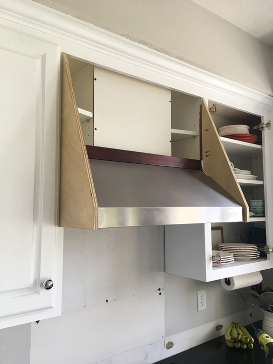 how to build a vent hood cover