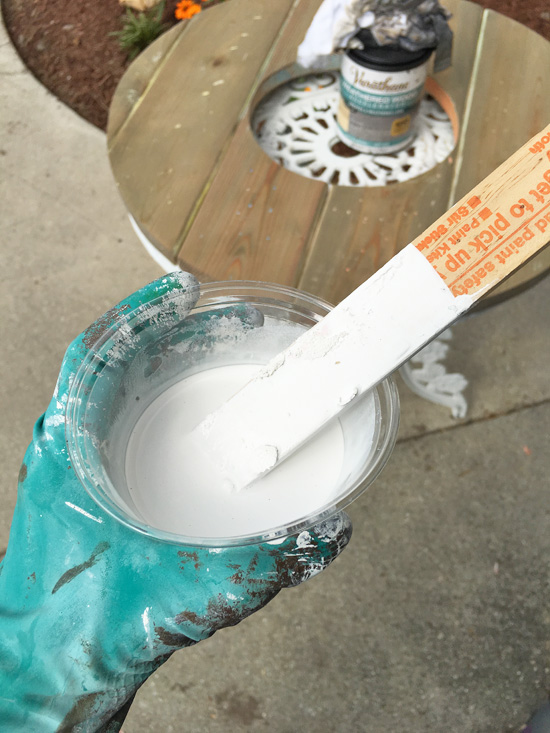 Water down your paint to create a whitewash effect