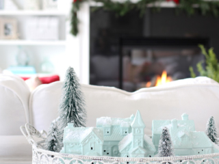 Painted mini Christmas Village