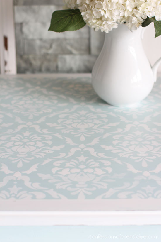 Stenciled table 