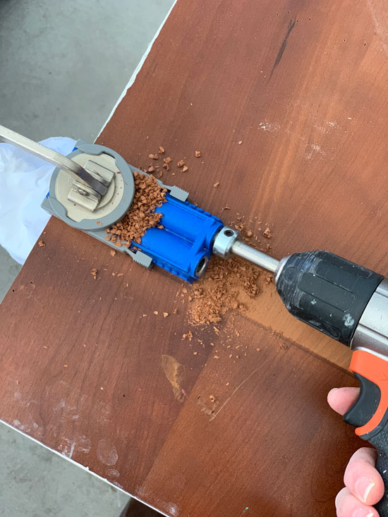 Kreg Jig is perfect for connecting two pieces at 90º angles.
