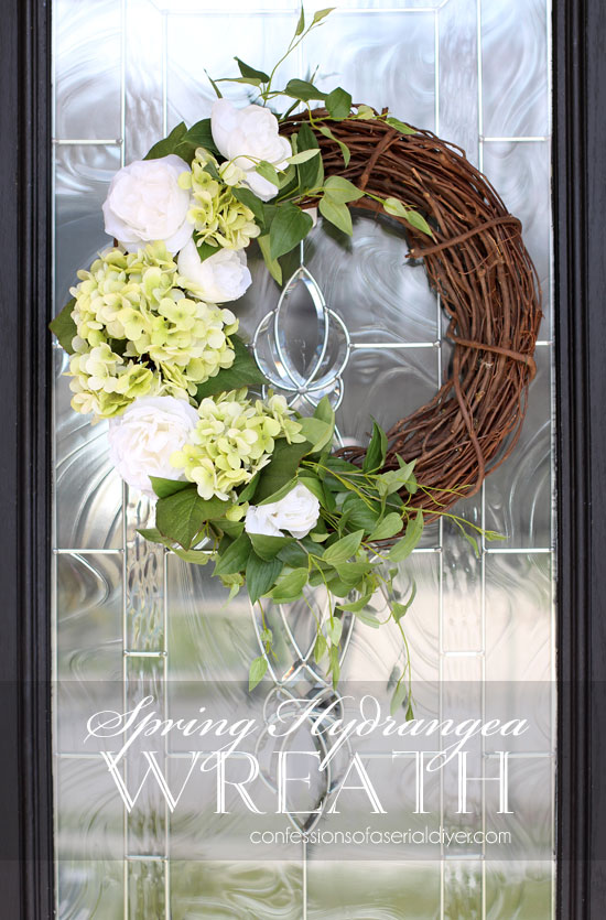 How to Make a Spring Hydrangea Wreath