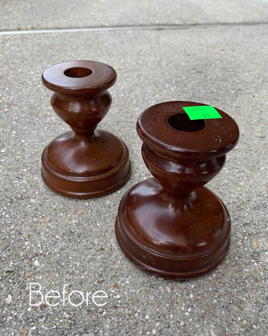 Repurposed Candle Holders