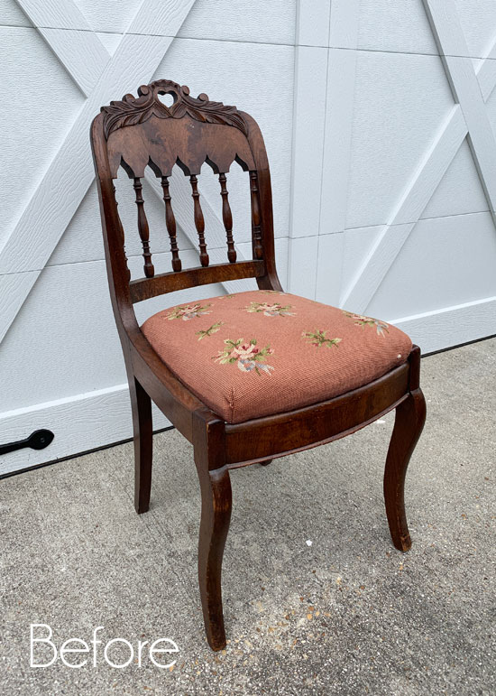 BIRCH SEATBOARD Drilled Star Pattern 11 7/8" chair seat restore antique 