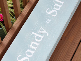 Sandy Salty Happy Bench
