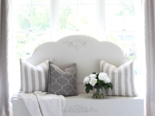Antique Headboard Bench