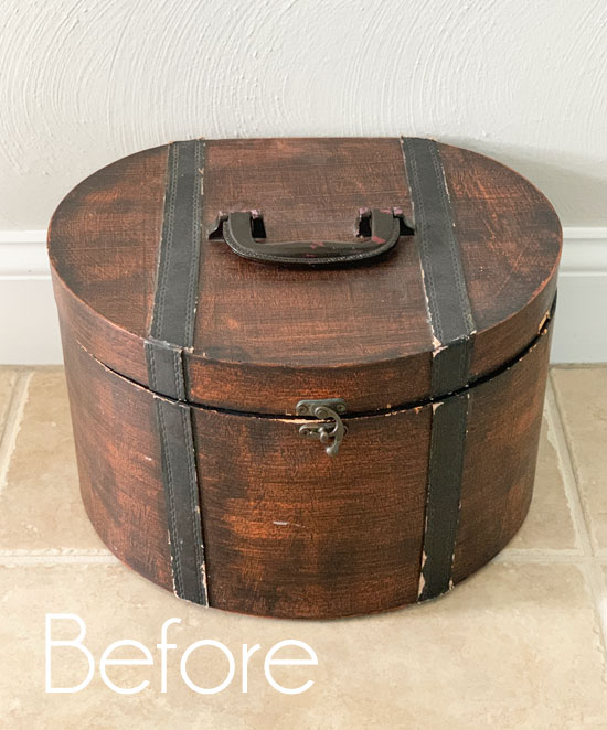 Thrift Store Hatbox Makeover  Confessions of a Serial Do-it-Yourselfer