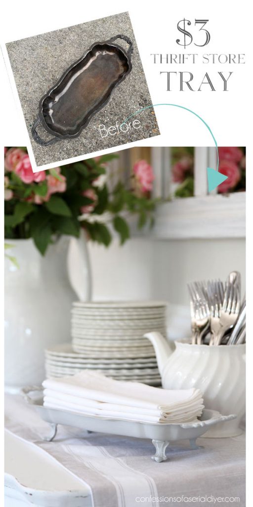 Small Silver Tray Makeover & The Haul of Shame | Confessions of a ...