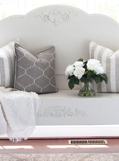 How to Turn an Antique Headboard into a Bench