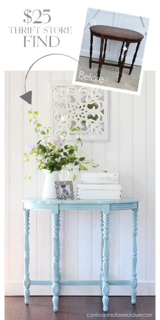 Ornate $25 Thrift Store Table Makeover | Confessions of a Serial Do-it ...