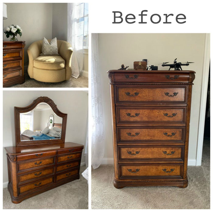 Painted Bedroom Furniture And Master, How To Paint Over Brown Furniture