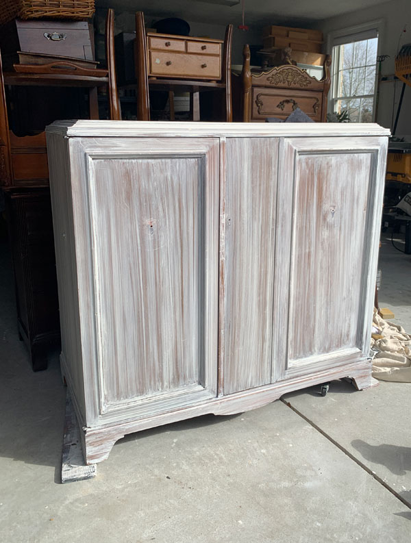 Whitewashed Cabinet Makeover, How To Whitewash Cabinets With Paint