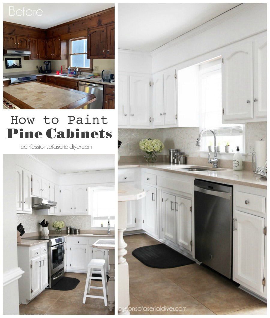 How to Paint Pine Cabinets