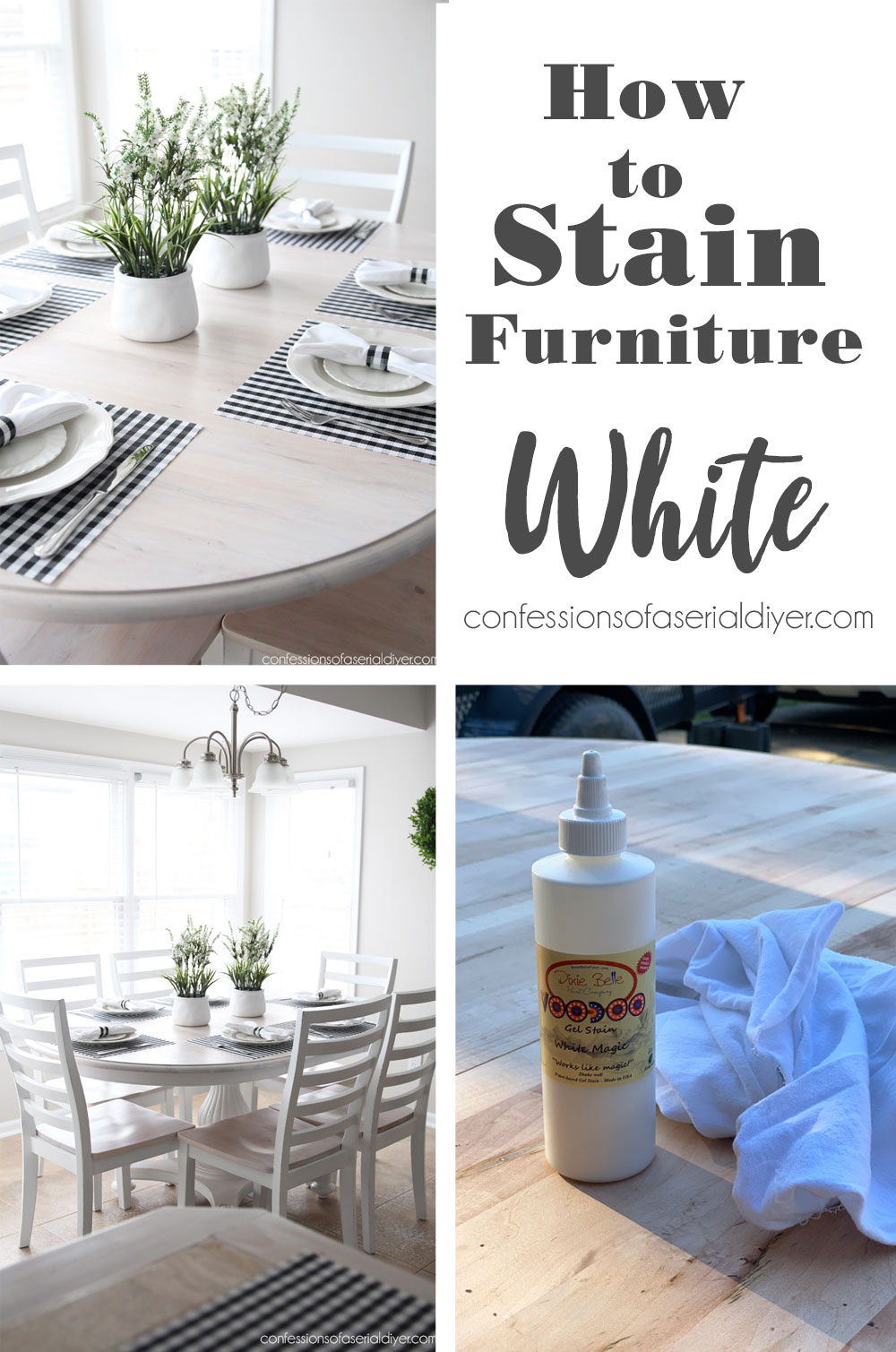 How to Stain Furniture White