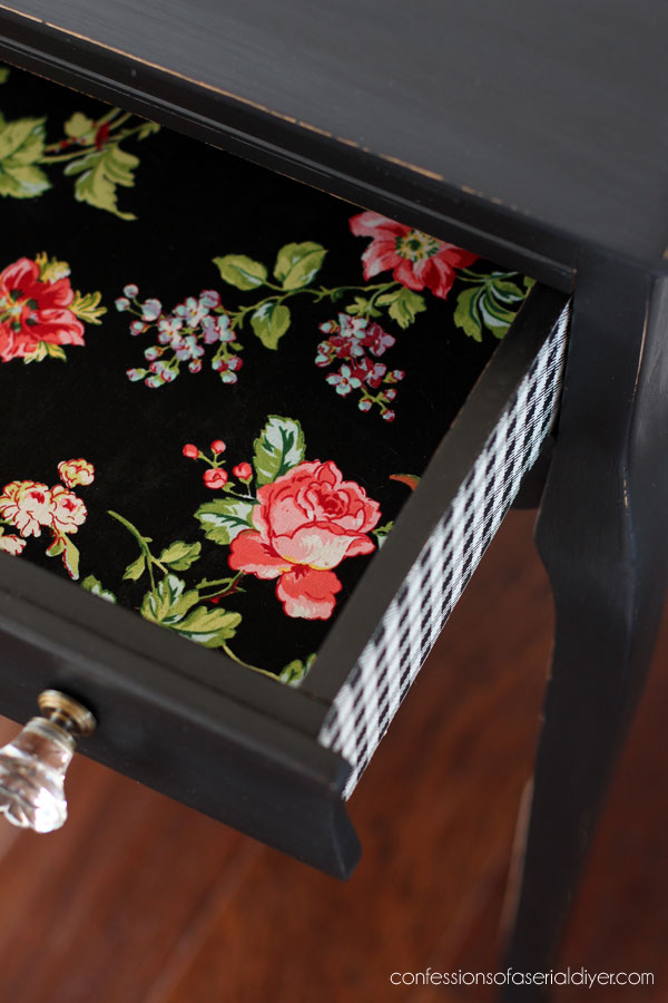 Add transfers to the sides of drawers for a fun touch!