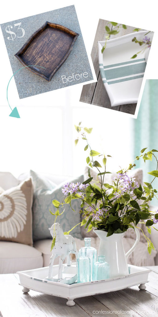 $3 Thrift Store Tray Makeover | Confessions of a Serial Do-it-Yourselfer