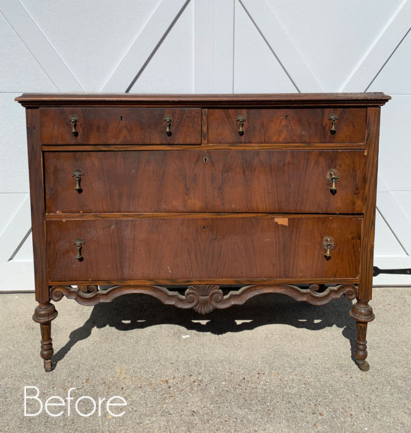 How To Paint An Antique Dresser, Vintage Painted Dresser