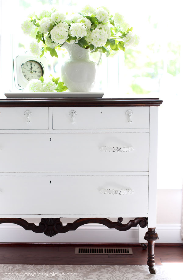How to paint an antique dresser