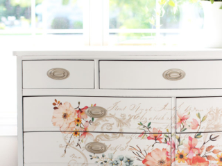 Dresser with Rose Celebration Transfer