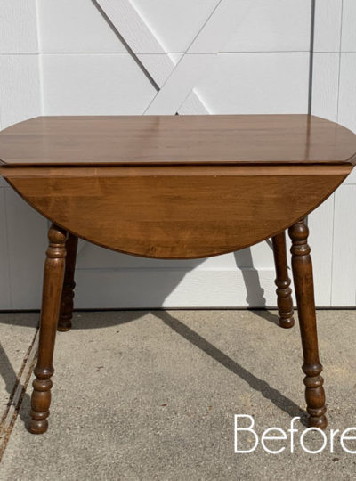 How to Chalk Paint a Table and Chairs