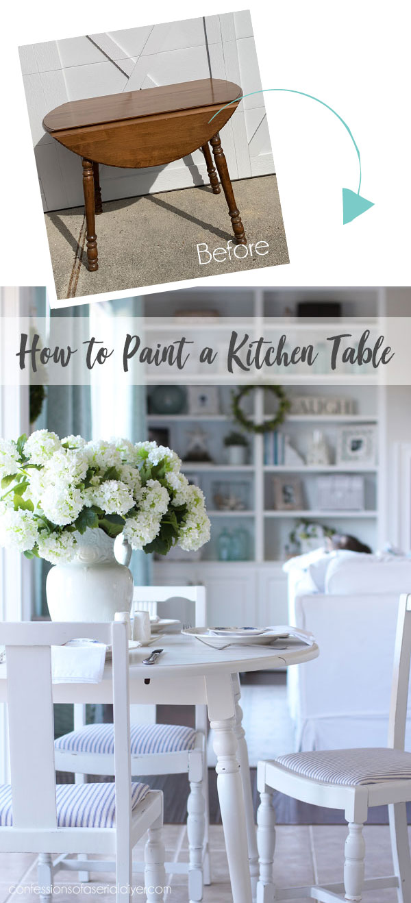 How to paint a kitchen table