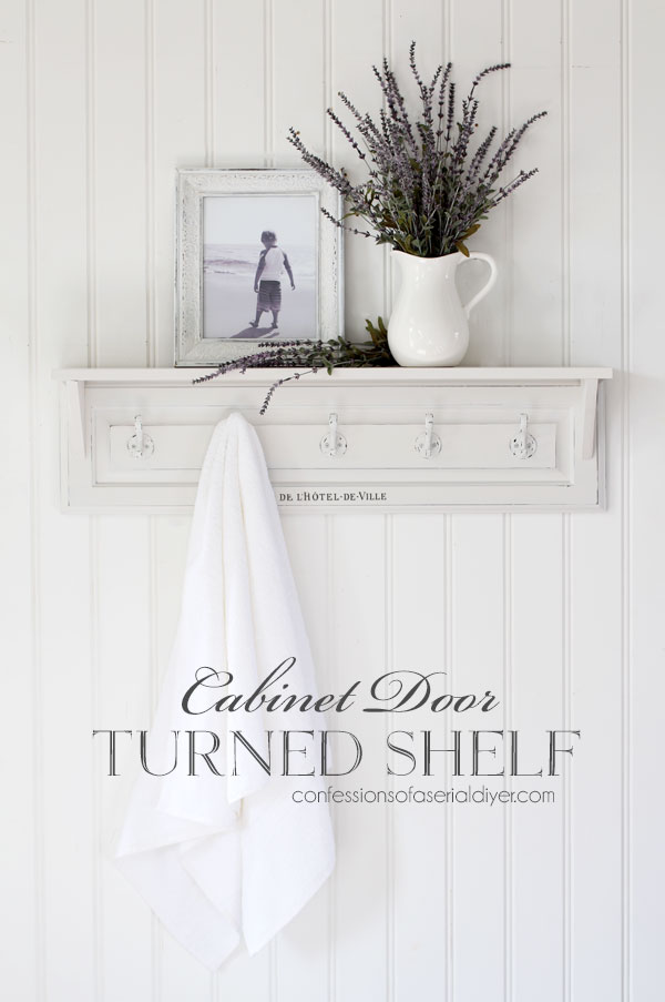 How to turn a cabinet door into a shelf