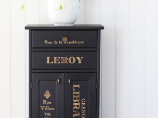 Black painted cabinet